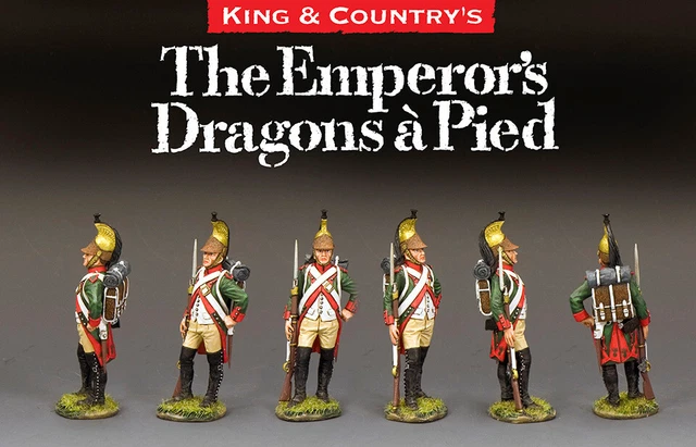 Figurine King & Country Napoleon NE037 Standing Ready - 54mm - Plomb Peint - Retiré