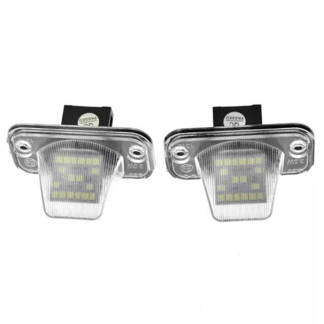 2X White LED License Plate Lights Error Free fit for VW Passat B5 Transporter T4