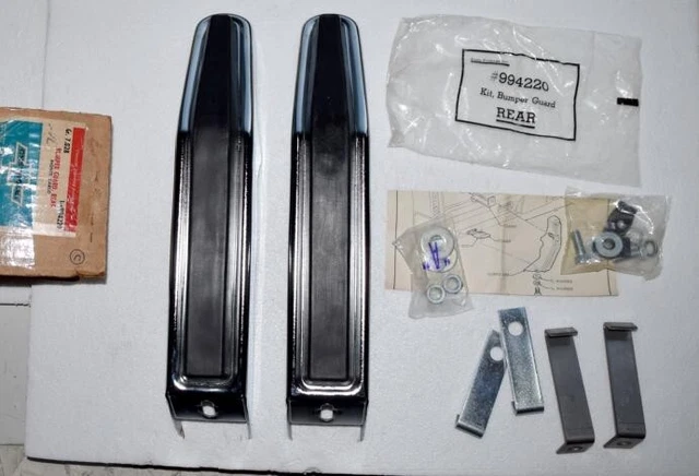 Nos 1971 1972 Chevrolet Monte Carlo Accessory High Rise Rr Bumper Guards 994220