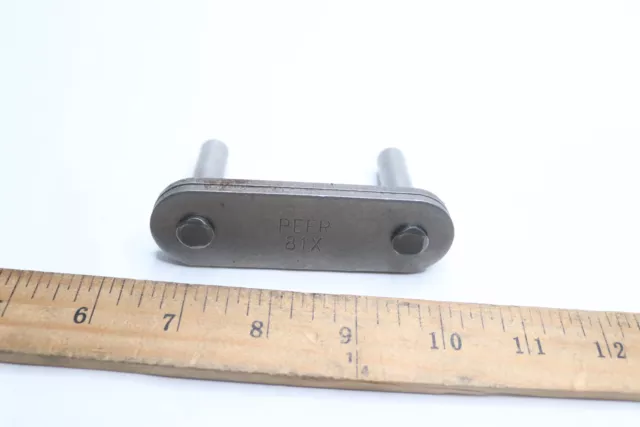 Peer Heavy Conveyor Roller Chain Connecting Link 2.609" Pitch 81X