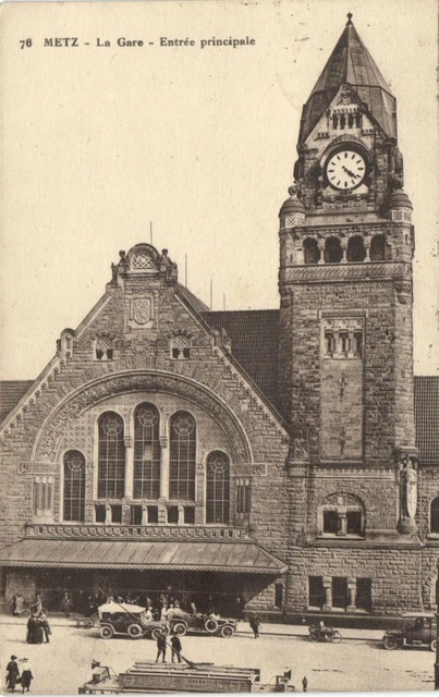 CPA AK METZ - La Gare - Entrée principale (170024)