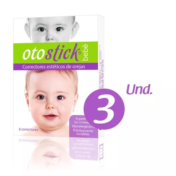 PACK 3x OTOSTICK baby EAR CORRECTOR 8 UDS SINCE 3 MONTHS OLD