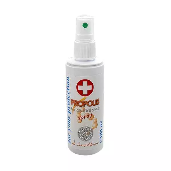 Spray Propolis si Argint Coloidal, 100ml, romanian natural health product