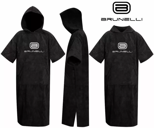 Brun Elli Hommes Femmes Couche de Finition Poncho Wakeboard Cerf-Volant Surf