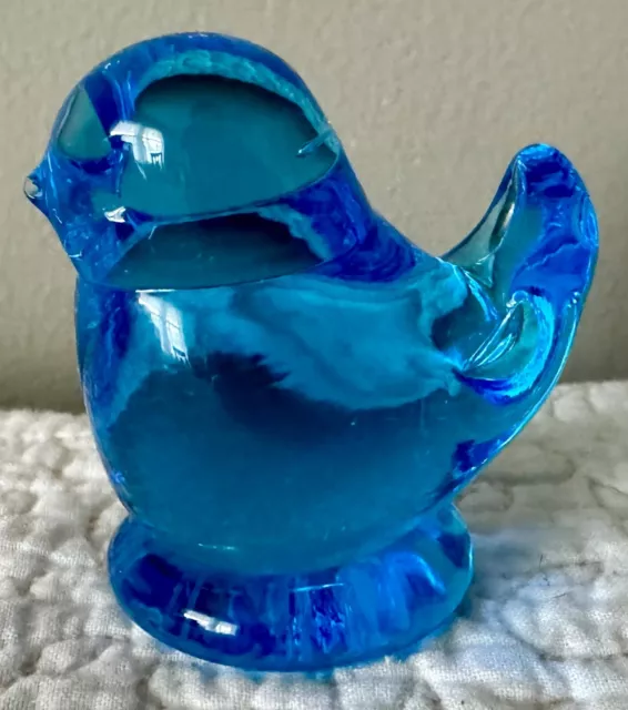 Vintage Cobalt Blue Bluebird Of Happiness Leo Ward 1990 Bird Terra Studio Signed