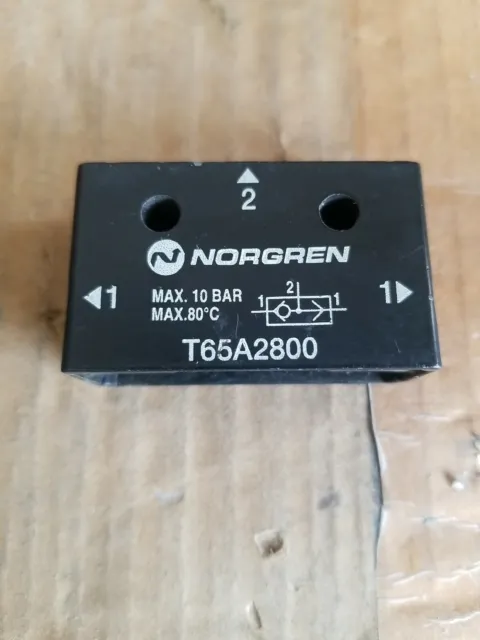 Norgren T65A2800 Shuttle Valve 10 Bar 1/4" NPT 10-145PSI