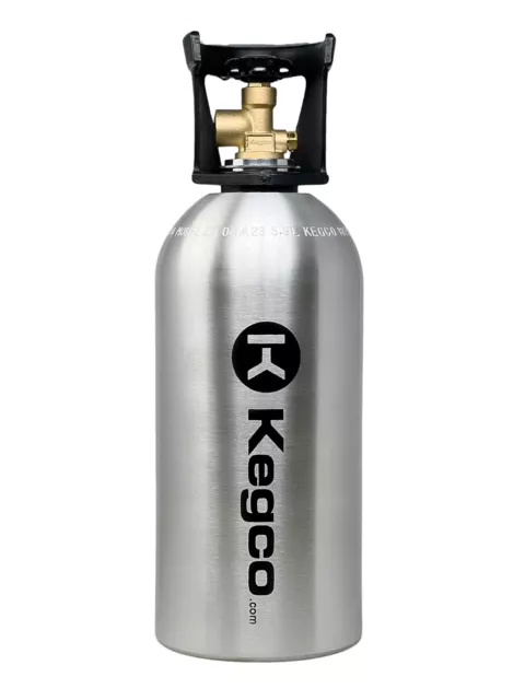 NEW Kegco 33 Cu. Ft. Nitrogen Air Tank - High Pressure Aluminum Gas Cylinder