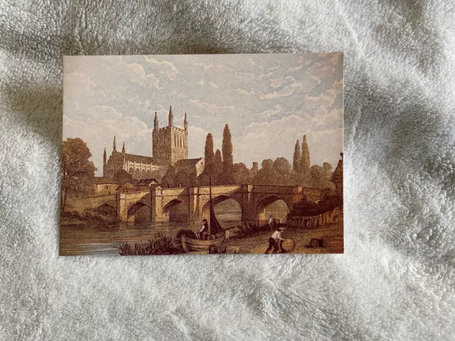 HEREFORD, THE CATHEDRAL FROM RIVER WYE New Unposted Postcard
