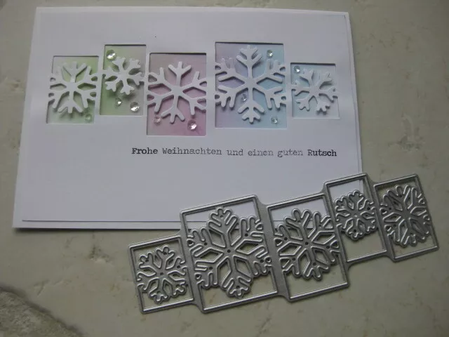 Schneeflocken Frame Weihnachten Stanzschablone Stanze Cutting die