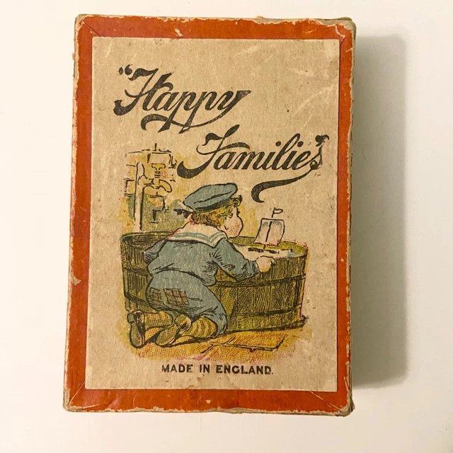 VINTAGE HAPPY FAMILIES Card Game British Manufacture Glevum Made in