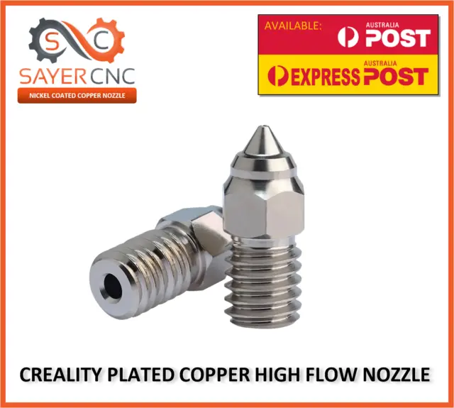 Creality Ender 3 V3 SE / 7 Plated Copper Nozzle High Flow 0.2 0.4 0.6 0.8