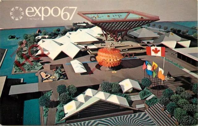 Picture Postcard>>Montreal, Expo 67, Canada's Pavilion