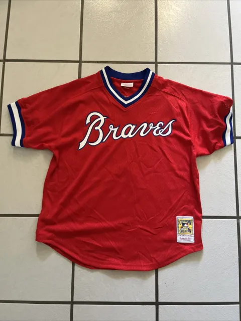 Mitchell & Ness Atlanta Braves Dale Murphy 1980 Mesh Jersey in Red XL
