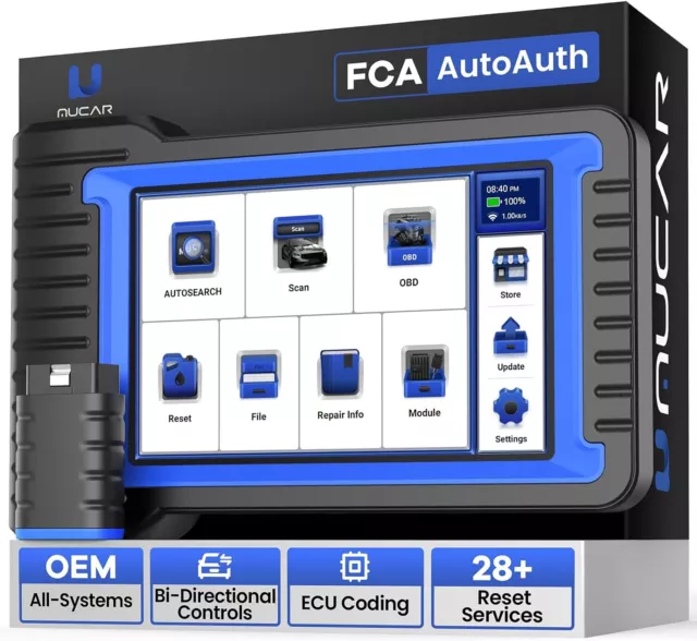 MUCAR VO7 All System Car OBDII Diagnostic Tool Bidirectional Scanner ECU Coding