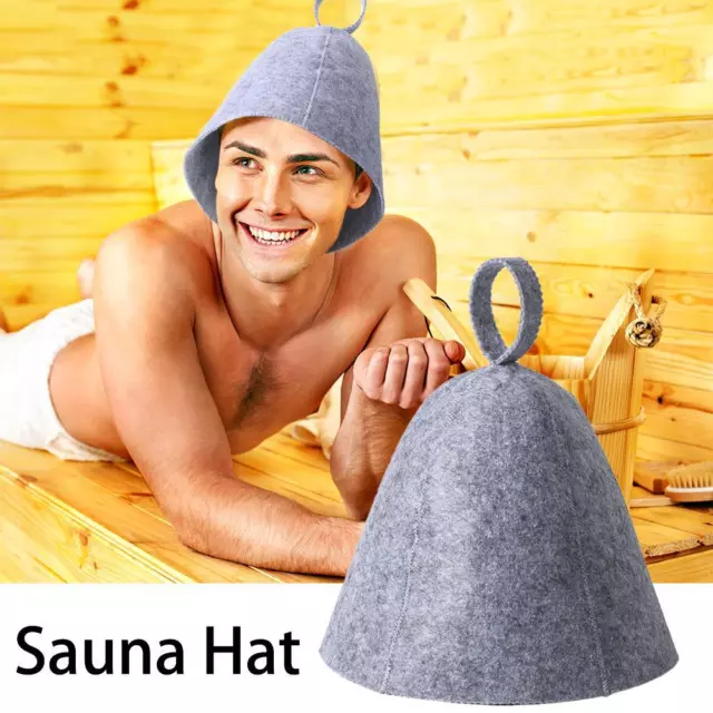 Room Bath Soft Solid Hat Anti Heat Cap Sauna Hat Felt Shower Cap Felt Wool Cap
