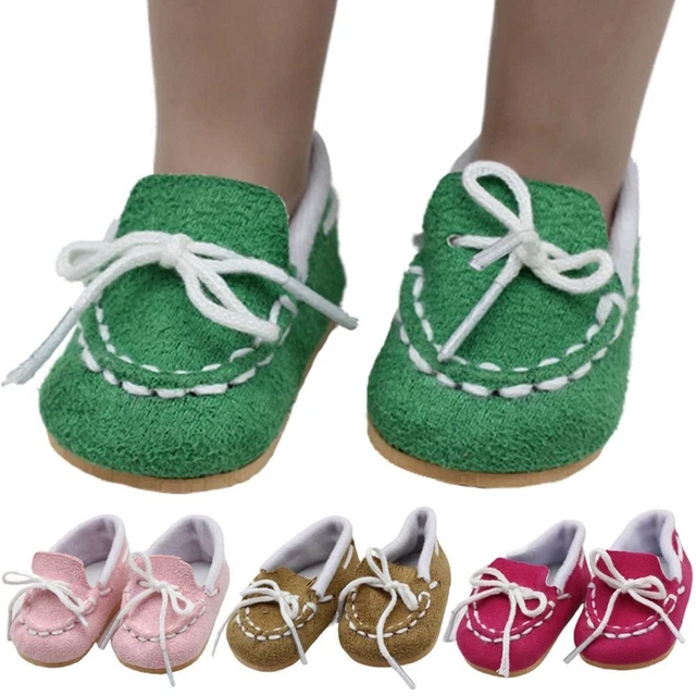 1 Pair 18inch Miniature Casual Slippers Replacement Bowknot Dolls Shoes  Toy