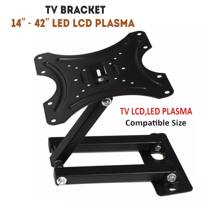 Slim TV Wall Bracket Mount 10 14 22 26 27 30 32 38 42 " For SAMSUNG LG SONY BUSH