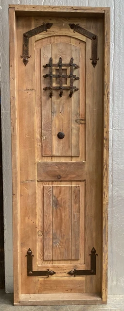 Rustic reclaimed lumber pantry linen door 26 X 79 left hand 1.75" 5.25 jamb