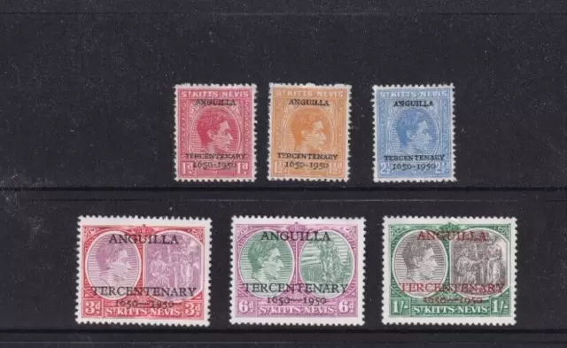 St Kitts Nevis Commonwealth Kgvi 1950 Centenary Optds Complete Set Mint Lh #378