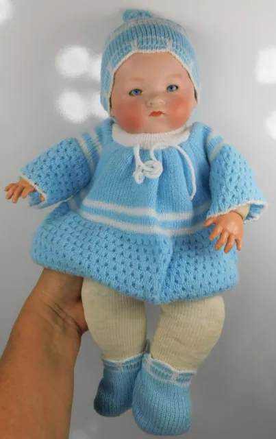 Antique AM Armand Marseille Germany Bisque Head Dream Baby Doll with Blue Eyes