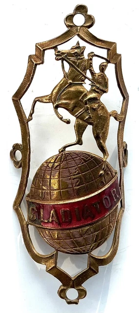 ANCIENNE PLAQUE DE vélo d'Identification bicyclette headbadge metal 1930s EUR 10,90 - FR