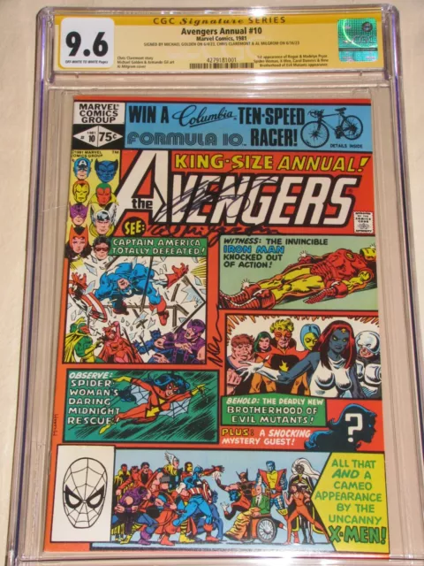 Avengers Annual 10 CGC 9.6 SS signed by Claremont 1st Rouge+X-Men 283 9.8 Bishop