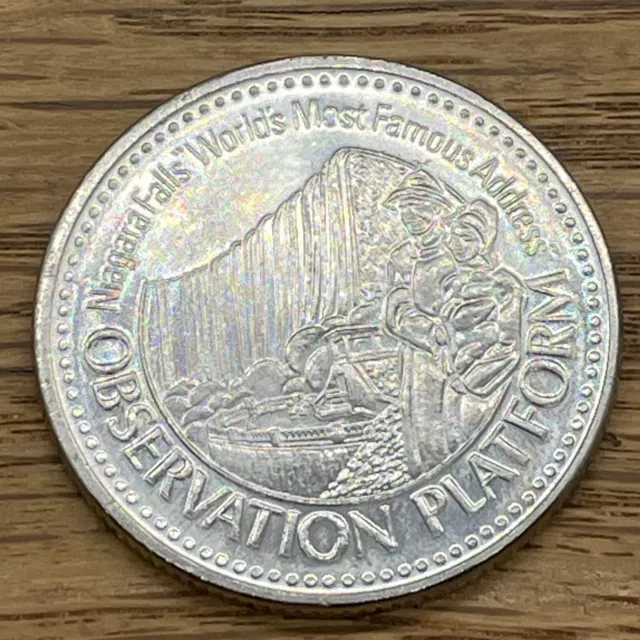 Niagara Falls CANADA 1983 Trade DOLLAR Token with Tourism Observation Platform