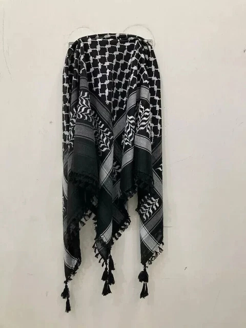 FOULARD RARE HERBAWI palestinien original Keffiyeh Shemagh arabe Arafat EUR 37,25 - FR