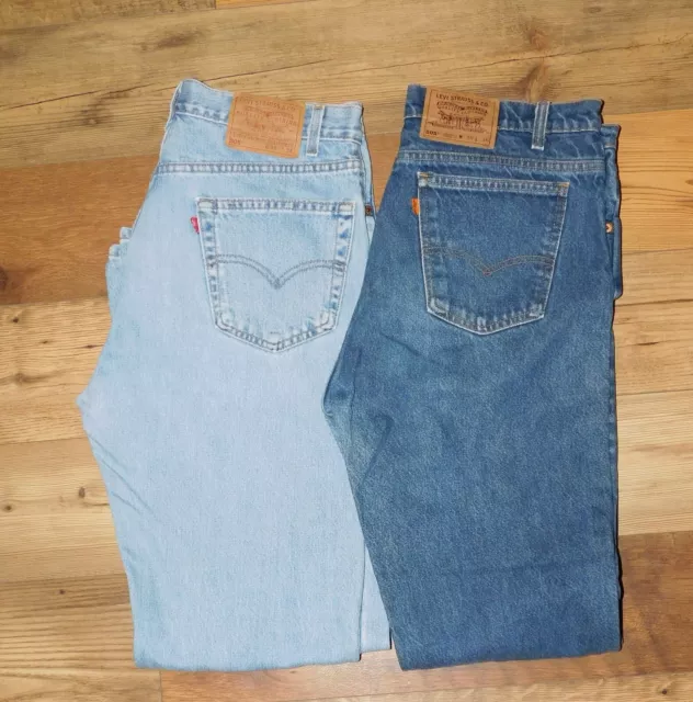 Vintage LOT Levi's 505 Jeans 36x34 Straight Leg Made In USA 90s