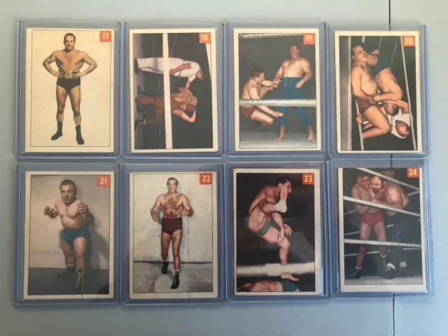 1954-55  Parkhurst Wrestling Complete Set 75/75 3