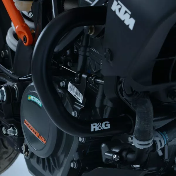 R&G Adventure Barre Paramotore Protezione Per Ktm 125 Duke 2017 > 2023 Nero