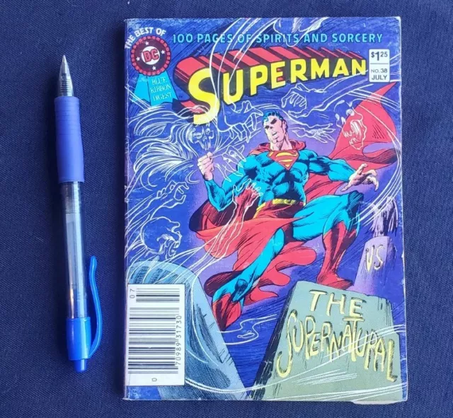 1983 BEST of DC BLUE RIBBON DIGEST # 38 SUPERMAN vs the SUPERNATURAL NEWSSTAND