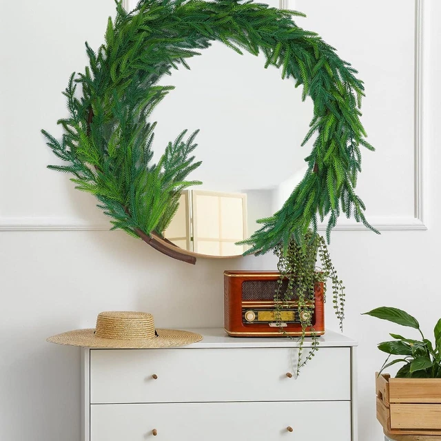 Christmas Garland Artificial Mantle Decoration Faux Greenery Garland