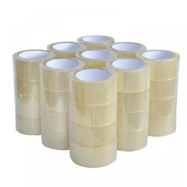 36 x Sticky Packing Packaging Tape Clear 75meter x 48mm transparent Sealing Tape