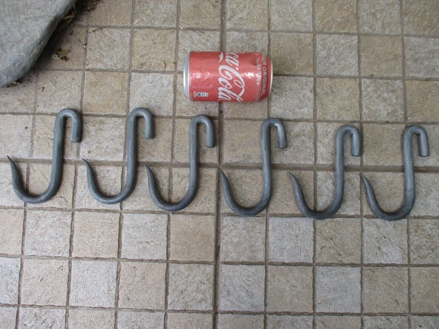 Vintage Wrought Iron Blacksmith Made 1Hook Butcher Slaughterhouse Hanging Meat