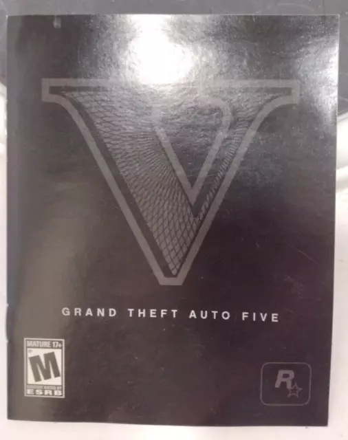 Grand Theft Auto V Sony PlayStation 3 Manual PS3 GTA V Sin Juego