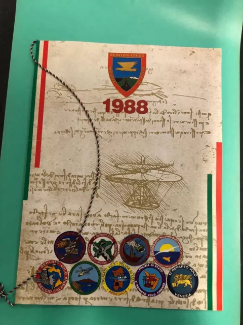Calendario Reparto Volo Polizia Di Stato  Anno 1988