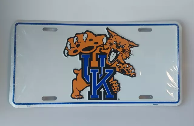 Vintage Kentucky Wildcats license plate Throwback Logo Sealed