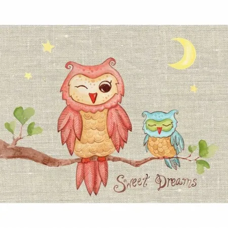 Little Acorn F13W05 Sweet Dreams Baby Owl Wall Art