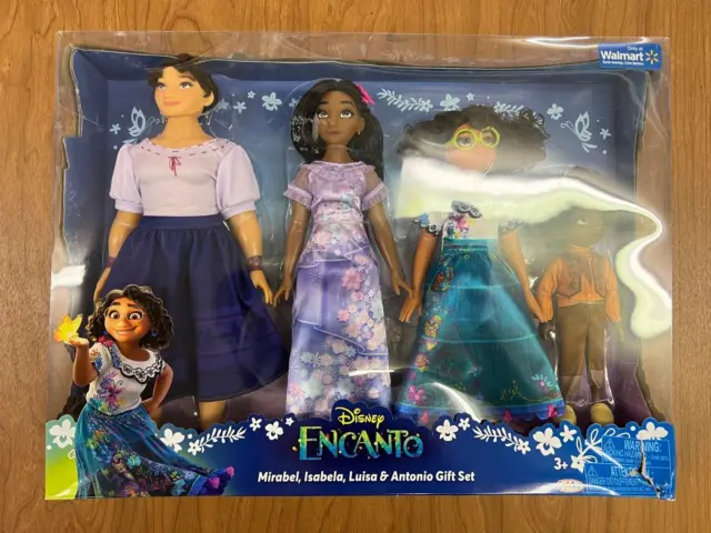 Disney ENCANTO Exclusive 4-Doll Set Mirabel, Isabela, Luisa & Antonio  NIB/Sealed