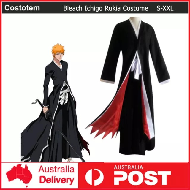 New Anime Shinigami Bleach Ichigo Rukia Renji Kimono Kendo Cosplay Costume