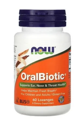 Now Foods OralBiotic, 60 Lutschtabletten