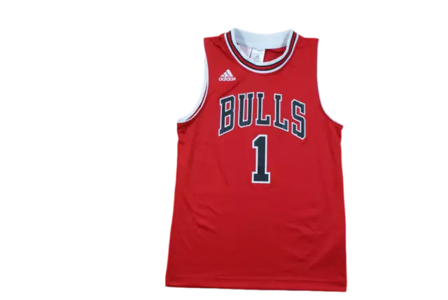 Maillot basket rétro Bulls Chicago N°1 Rose enfant NBA