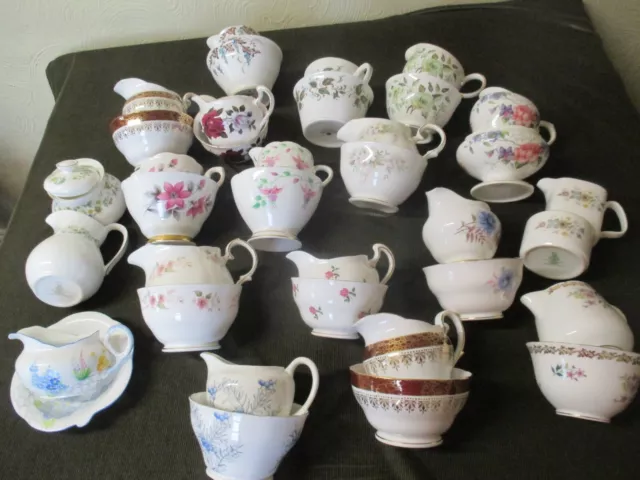 Lovely Selection Of Mismatch China,Cups,Saucers, Plates, Milk+Sugars, Plates 3