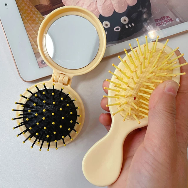 Cartoon Cute Cheese Airbag Comb Portable Mini Massage Comb Barber Hair Acce TOP2