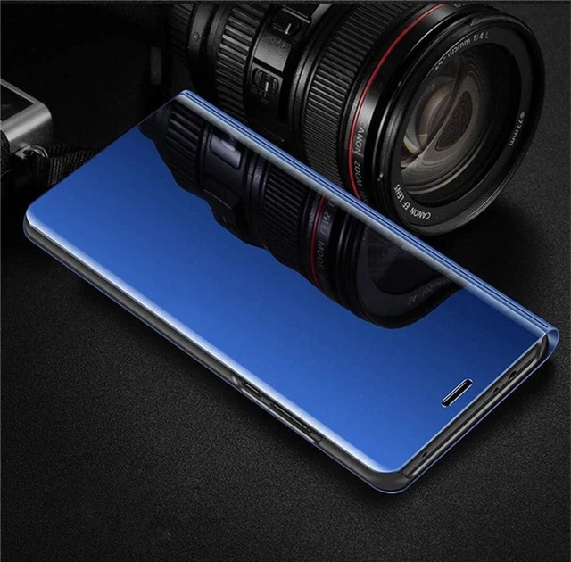 For SAMSUNG GALAXY s22+ PLUS CLEAR VIEW SMART CASE FLIP STAND MIRROR COVER
