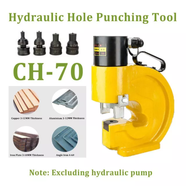 35T CH-70 Hydraulic Hole Digger Hole Punching Tool Force Puncher Smooth F/ Iron