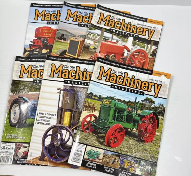 The old Machinery Magazine x 6 Issues #208 210 211 213 215 217 (2020- 2021) Lot