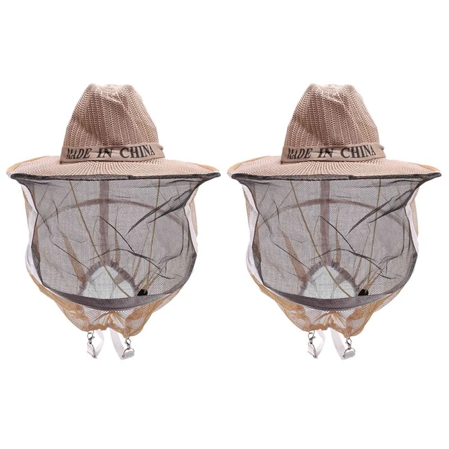 2 Pièces Séries  Abeille Chapeau Ruche Apiculture Cowboy Chapeau Moustique 2858
