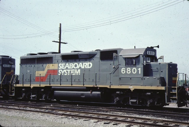 Seaboard System EMD GP40 Kodachrome original Kodak Slide